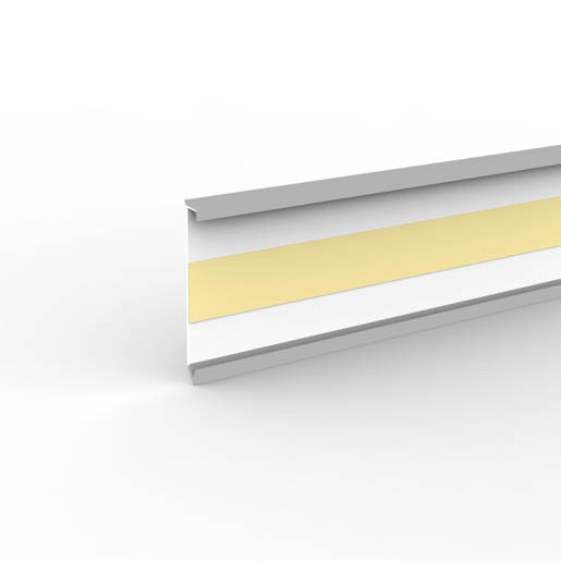 Döllken DSL60 K 1064 silbergrau 2,50mt Designsockelleiste